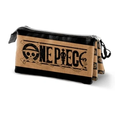Imagen de One Piece Chess Estuche Portatodo Triple, Camel, 23 x 11 cm