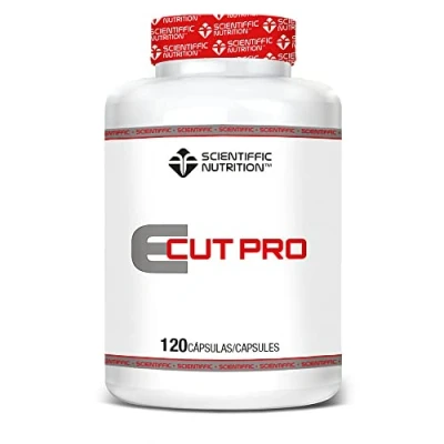 Imagen de Scientiffic Nutrition E Cut Pro, Quemagrasas Potente para Ayudar a la Pérdida de Peso, Suplemento Termogénico Quemador Grasas, Fat Burner 120 Cápsulas.