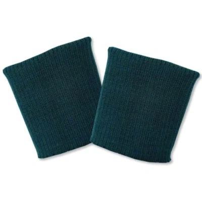 Imagen de USIT, Puños para Ropa de Lana, 8x9 cm, Ideal Reparar Chaquetas y Cazadoras, 1 Par, Verde Oscuro