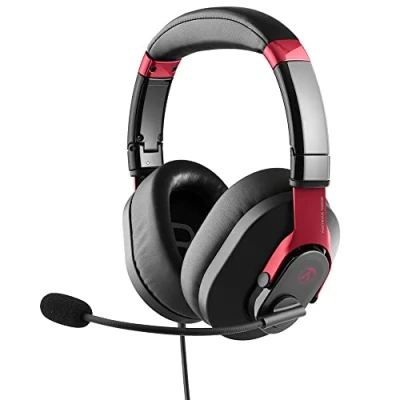 Imagen de Austrian Audio PG16 Pro Gaming Headset with Microphone (Accesorio Plegable para Juegos, Sonido de Alta resolución, Cable Desmontable 1,4 m), Negro/Rojo