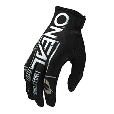Imagen de O&#039;Neal Guantes de Ciclismo y Motocross MX MTB DH FR Materiales duraderos Flexibles, Palma ventilada Guante Mayhem Attack V.23 Adulto Negro Blanco Talla XXL