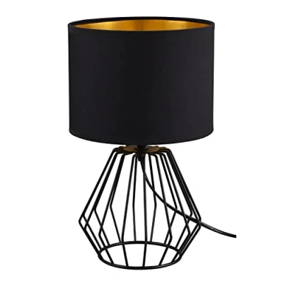Imagen de Reality Leuchten Chuck R50931002 lámpara de mesa, color negro mate, negro, 1 mesa E14