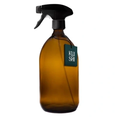 Imagen de Kuishi Bottiglia Spray Vuote in Vetro Ambrato [1000 ml, Confezione da 1], Spruzzino Nebulizzatore per Piante, Pulizia e Giardinaggio, Bottiglie di Riciclato (Senza BPA)