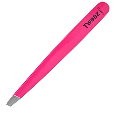 Imagen de K Pro TWEAZY Pinza de Acero Inoxidable para Depilar Cejas y Retirar Astillas (Neon Rose)