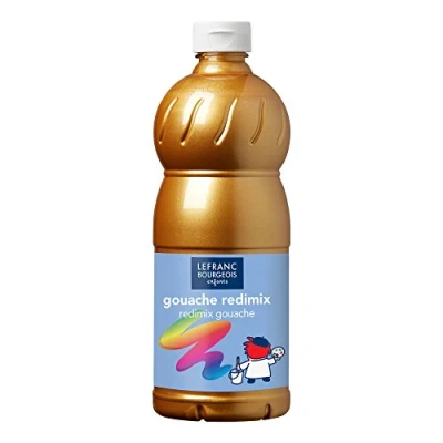 Imagen de Lefranc Bourgeois L&amp;B GOUACHE LIQUIDA EDUCACION 1L ORO