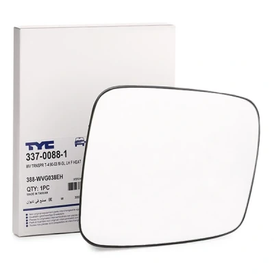 Imagen de TYC 337 0088 1 Cristal de Espejo izquierda VOLKSWAGEN: Transporter 4 Bus,