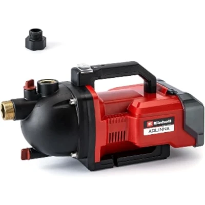 Imagen de Einhell Bomba de jardín a batería AQUINNA 36/30 Power X Change (2x 18 V, interruptor ECO 2 escalones, tornillo entrada y salida agua, protección térmica, asa transporte, sin baterías)