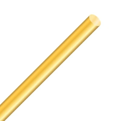 Imagen de iMeistek Varilla redonda de latón macizo 10 mm, 250 mm longitud, para modelos RC, manualidades