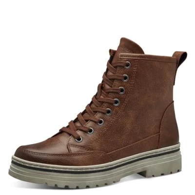 Imagen de MARCO TOZZI Botines de Mujer con Cordones 2 25261 43, Botas Cortas al Tobillo, coñac, 36 EU