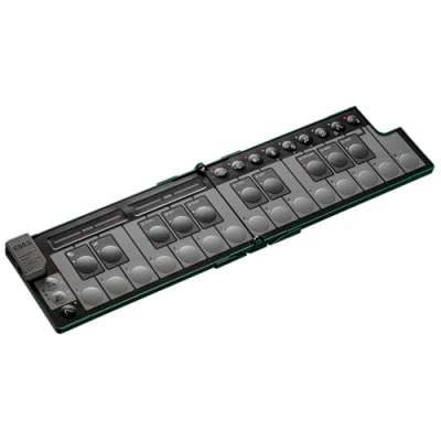 Imagen de Korg nanoKEY Fold Controlador de Teclado MIDI Plegable 25 Teclas con USB C y TRS Verde Alpino