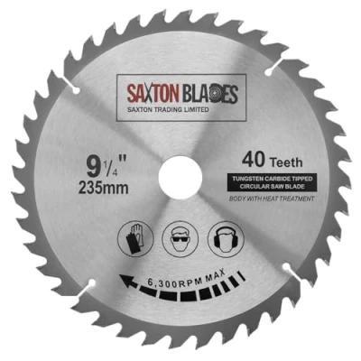 Imagen de TCT23540T Saxton TCT Hoja de sierra circular para madera (235 mm x 30 40 mm)