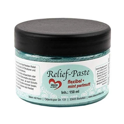 Imagen de Ideen mit Herz Pasta de relieve, flexible, 150 ml (menta nácar)