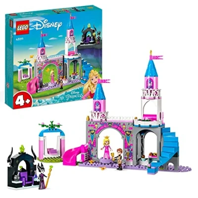 Imagen de LEGO Disney Princesas Castillo de Aurora, Mini Muñecas La Bella Durmiente, Philip y Maléfica, Juguete Construcción para Niñas Niños 4 Años o Más 43211