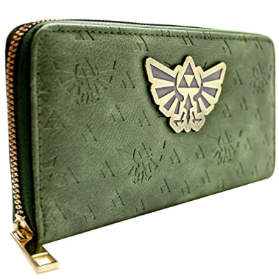 Imagen de Cartera de Legend of Zelda En Relieve Tri Force Los símbolos Verde