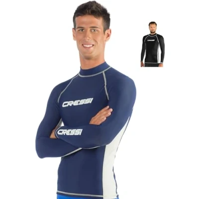 Imagen de Cressi Rash Guard Camiseta para Hombre Manga Larga en Tejido elástico Filtro de protección UV UPF 50+
