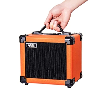 Imagen de Coolmusic amplificador de guitarra Bluetooth doble potencia 10G, eléctrica portátil con altavoz 10W, incluye perilla ganancia/bajo/agudos
