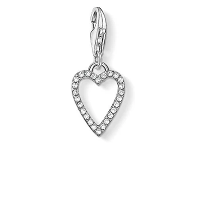 Imagen de Thomas Sabo Colgante de la Colección Love &amp; Affection, Abalorio en Forma Corazón con Piedras