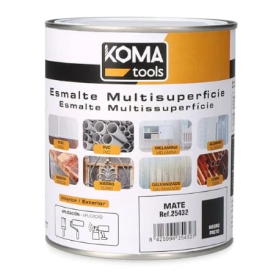 Imagen de Koma Tools Esmalte acrílico Negro Mate 750 ml