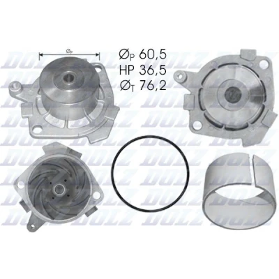 Imagen de DOLZ S212 Bomba de agua con polea 60,5 FIAT: Coupe, Stilo Hatchback, Marea Berlina