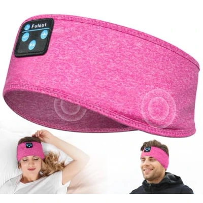 Imagen de Fulext Auriculares para Dormir con Bluetooth, Diadema Dormir, música, Deportes, Ultra Suave, de Lado, Regalos Hombres y Mujeres