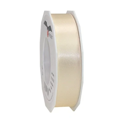Imagen de Prasent C.E. Pattberg Rollo de Cinta Doble Cara Satinado (25 mm, 25 m, Color Crema