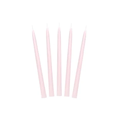 Imagen de PartyDeco SKMAT 081 vela de mesa / hacia arriba 24 cm rosa claro 10 unidades