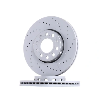 Imagen de ZIMMERMANN SPORT COAT Z 100.1216.52 Disco de freno 288 25 10/5 5 112 ventilación externa, perforado revestido altamente carbonizado
