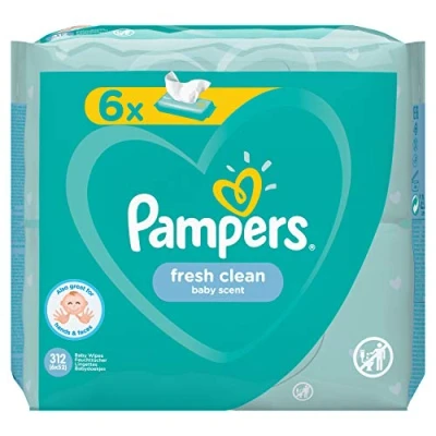 Imagen de Pampers 81688049 Fresh clean toallitas húmedas, unisex