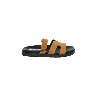 Imagen de Steve Madden Missile Sandalias planas, Mujer, Talla: 39, Camel suede Zapatos