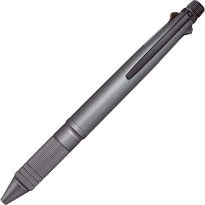 Imagen de uni Jetstream 4 &amp; 1 Metal Edition, bolígrafo de 0,5 mm (negro, rojo, azul, verde) y lápiz mecánico mm, pistola metálica (MSXE52000A05.43)