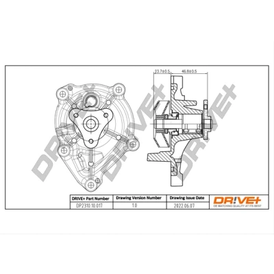 Imagen de Bomba de agua, refrigeración del motor Dr!ve+ DP2310.10.017
