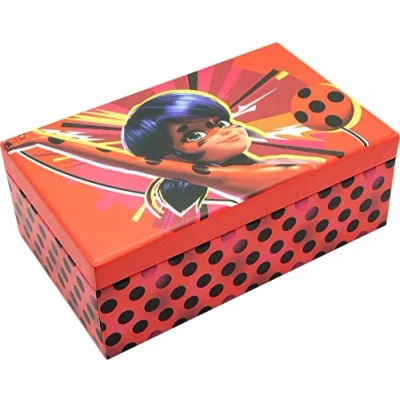 Imagen de Miraculous 20656 Miraculoud Zag Joyero con accesorios: 2 horquillas, 1 anillo, soporte para coletas, pulsera, cepillo de pelo, multicolor