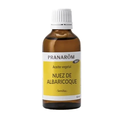Imagen de PRANAROM Nuez de Albaricoque Bio Aceite Vegetal Obtenido por Primera Presión en Frío la del Suaviza Piel y da al Rostro un Aspecto Resplandeciente 50ml