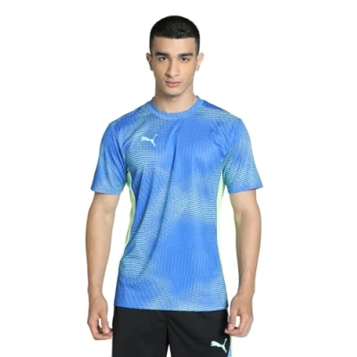 Imagen de Puma Individualfinal Camiseta deportiva, Hombre, Talla: Large, Bluemazing/fizzy apple