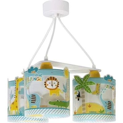 Imagen de Dalber Lámpara Infantil de Techo 3 Luces My Little Jungle Animales Jungla, E27