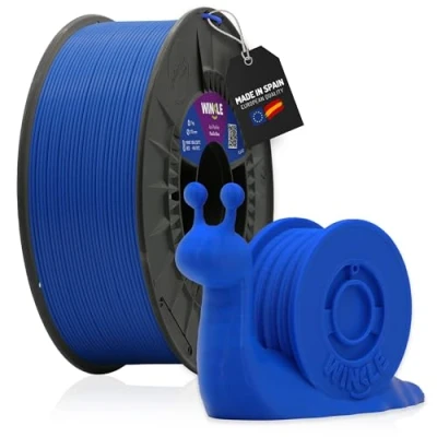 Imagen de WINKLE Filamento PLA HD Azul Pacífico Impresora 3D 1,75mm 1kg Compatible con Todas las Impresoras Precisión Dimensional Bobina