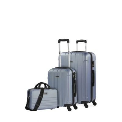 Imagen de ITACA Juego Maletas De Viaje rígidas Trolley con Candado Combinación y 4 Doble Rueda 360 Set Ligeras Resistentes Neceser, Malva