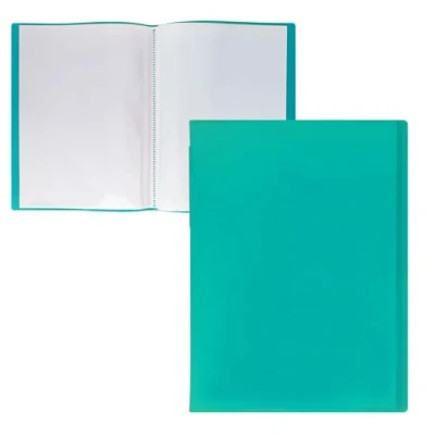 Imagen de RAYLU PAPER Carpeta con Fundas Transparentes Tamaño A4, Hecha de Polipropileno 100% Biodegradable, 10 para Documentos en Casa y Oficina (A4, fundas, Verde)