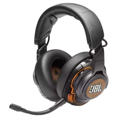 Imagen de JBL Quantum ONE Auriculares para gamers con tecnología QuantumSPHERE 360 y sensor de movimiento cabeza, diseño llamativo, compatible PC, Playstation Xbox (negro)