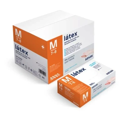 Imagen de Santex Guante Latex 100U. T M Sx01