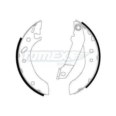 Imagen de TOMEX brakes TX 20 53 Zapatas de Freno Eje trasero 180 30 FORD: Escort 7, 5 Limousine, 6 Kombi