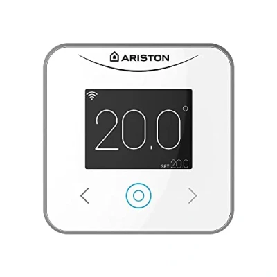 Imagen de Ariston, Cube S Net Termostato Calefaccion WiFi Inteligente Control Remoto, + de Voz Digital para Instalación en España, 10.4x1.9x10.4 cm, Blanco