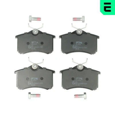 Imagen de OPTIMAL BP 10094 Juego de pastillas freno Eje trasero con tornillos pinza SEAT: Leon I Hatchback, Ibiza 2, Toledo 2 Limousine
