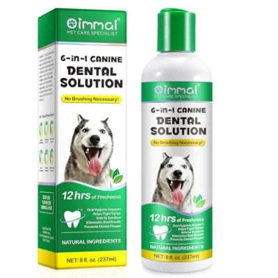 Imagen de Aditivo De Agua FóRmula Dental Para Perros, Enjuague Bucal Limpiando Los Dientes Del Perro, Apoyando La Higiene Bucal, Aliento Fresco, No Requiere Cepillado 237ml