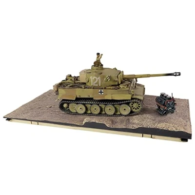 Imagen de Forces of Valor Waltersons MP 912042D Campaña Tiger I Tunisia a Escala 1:32 (Modelo de producción Inicial) Heavy King Tank Metal Fundido presión, Coleccionable Militar, Amarillo del Desierto
