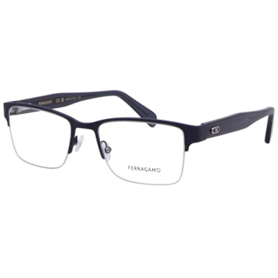 Imagen de Ferragamo Hombre SF2222 401 Monturas ópticas Metal Azul Cuadrada Fotocromático