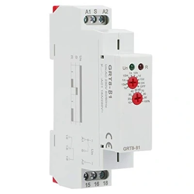 Imagen de Nikou Retardo de Tiempo retransmisión, GRT8 B1 Mini Apagado 220V del Temporizador Relay Carril DIN Tipo AC Desconexion