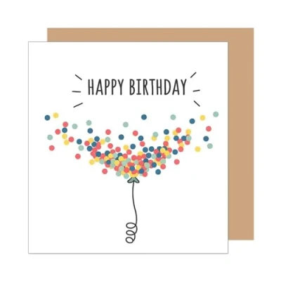 Imagen de Edition Seidel Tarjeta de cumpleaños cuadrada premium con sobre, felicitación Happy Birthday Billet para hombre, mujer, novia, novio niño (GQ361 SW025)