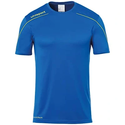 Imagen de uhlsport Stream 22 Shirt Shortsleeved Camiseta De Entrenamiento, Hombre, Azur/Lima Amarillo, XXXL