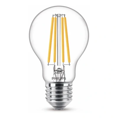 Imagen de Philips Bombilla LED Cristal, 100W, E27, Estándar A60, Filamento, Luz Blanca Cálida, No Regulable
